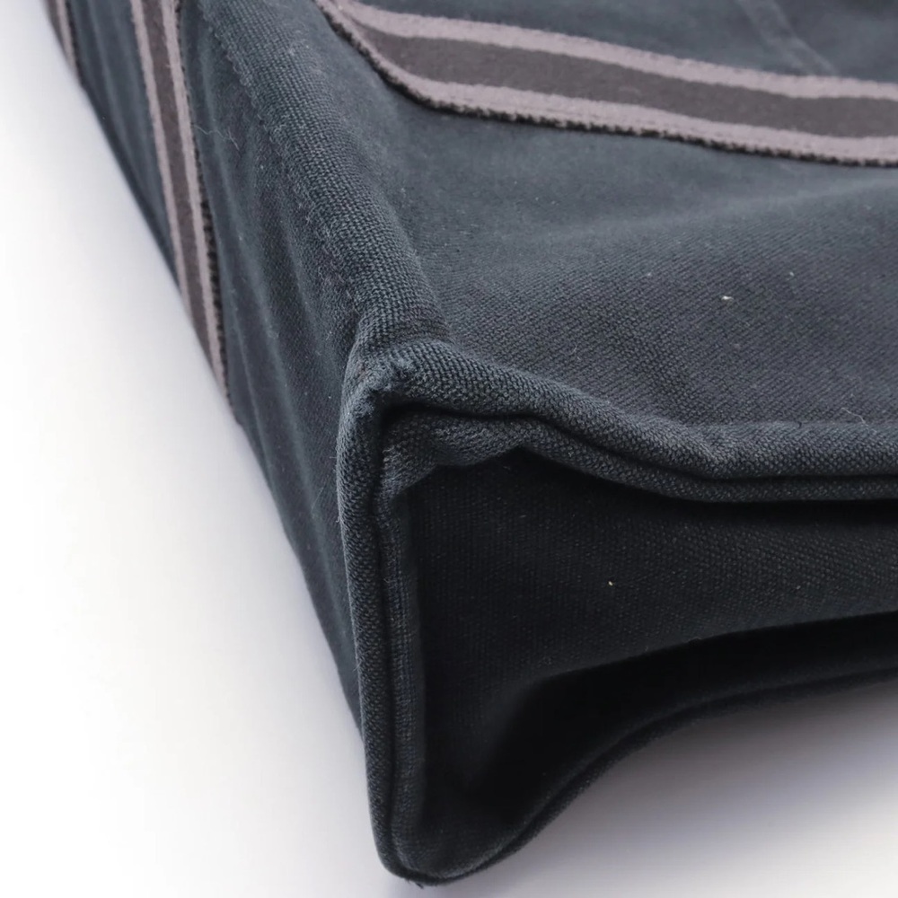 Hermes Fool Toe MM Tote Black Canvass with Silver Hardware. - Picture 6 of 9